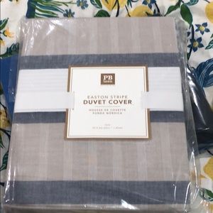 PB Teen Easton Stripe Twin Duvet Cover